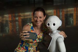 Robot Pepper para selfie